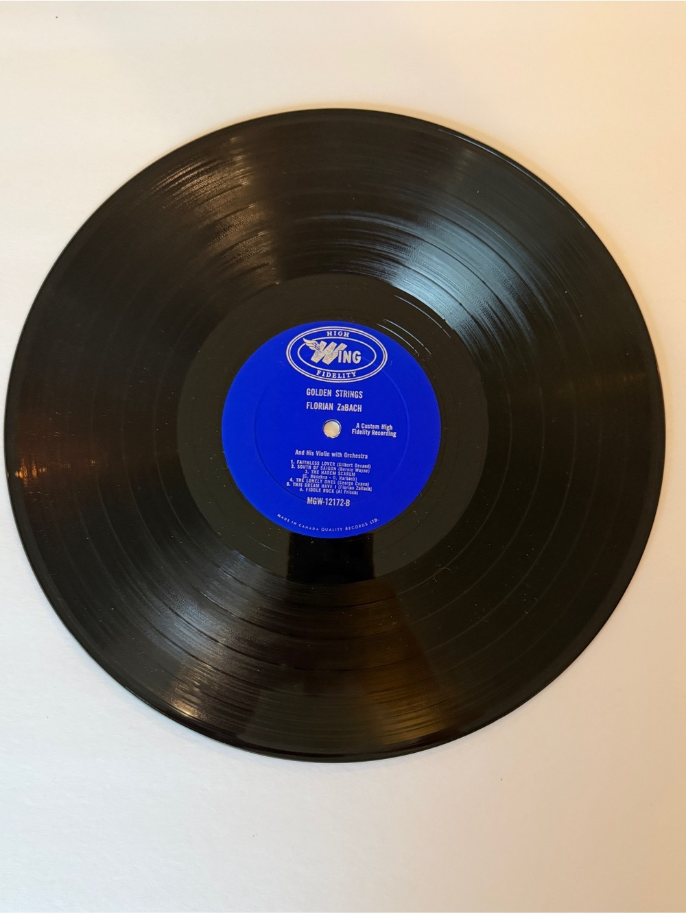 Any 3 for $50-Florian Zabach "Golden Strings" Vinyl Album - High fidelity. - Picture 4 of 4
